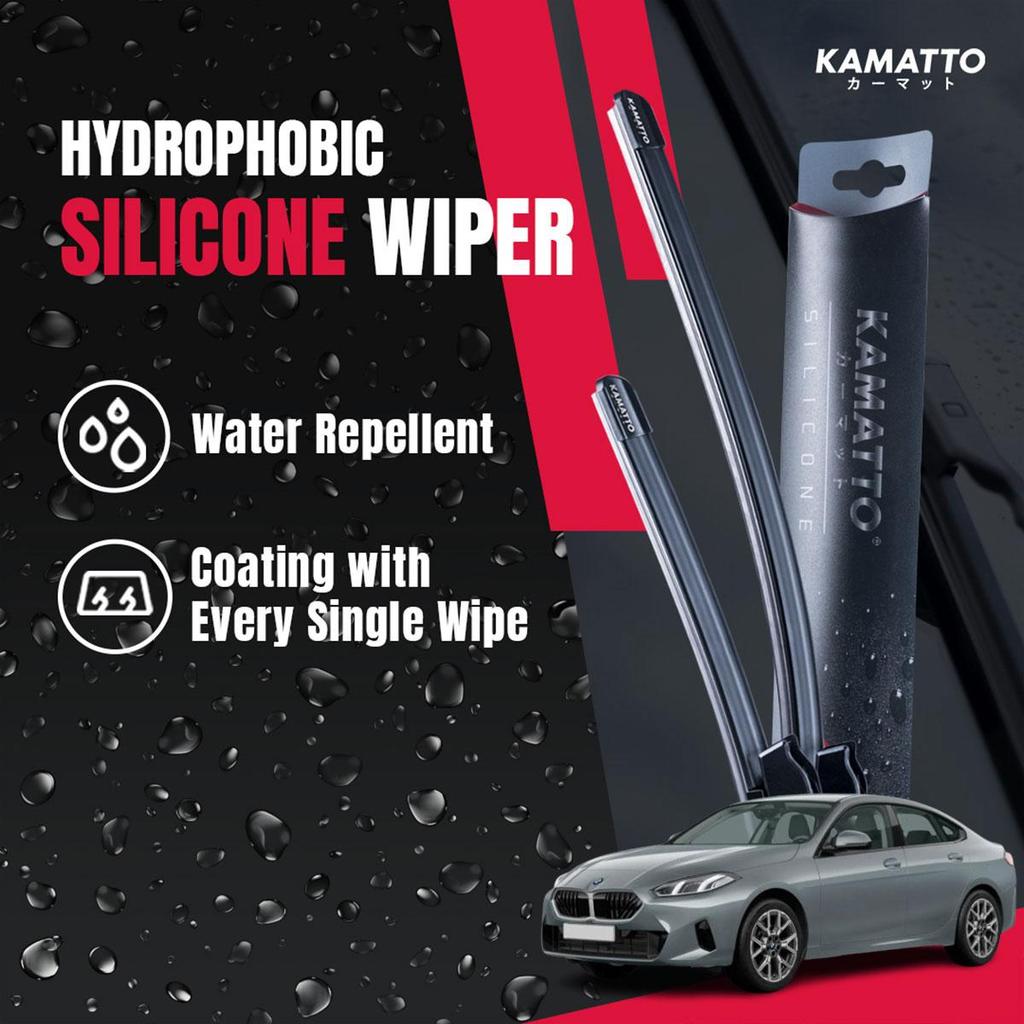ที่ปัดน้ําฝน Kamatto BMW 2 Series Gran Coupe F74 (2025-ปัจจุบัน) เคลือบน้ําซิลิโคนแบบไฮโดรโฟบิก