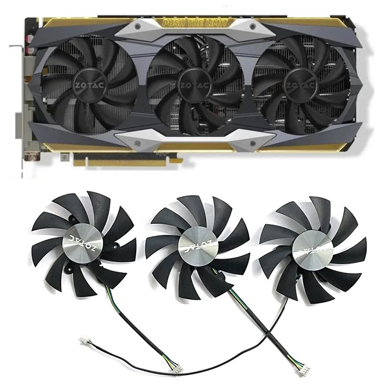 สําหรับ Zotac GTX1080Ti AMP Extreme GTX 1080 Ti Core กราฟิก Cooler 85 มม.GA92S2U GTX 1080Ti GPU พัดล
