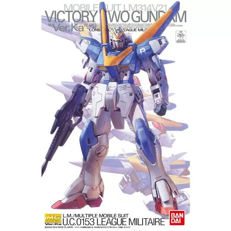 BANDAI ชุดโมเดล GUNDAM MG 1/100 LM314V21 VICTORY TWO 2 GUNDAM Ver.Ka