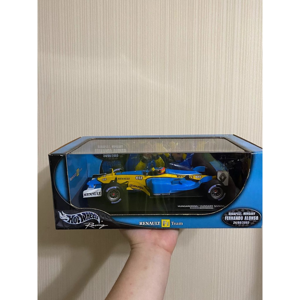 [มาพฤษภาคมมาใหม่] Hot Wheels F1 1/18 2003 Renault R23 Hungary First Win Alonzo Brand New Unpened Car