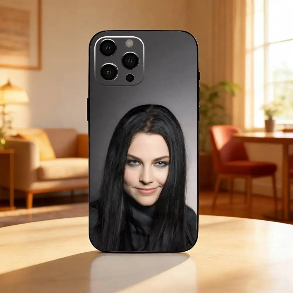 TP-2 E-Evanescence A-Amy Lee เคสโทรศัพท์สําหรับ iPhone17,16,15,14,13,12 Plus,Max ซิลิโคนอ่อนนุ่มสีดํ