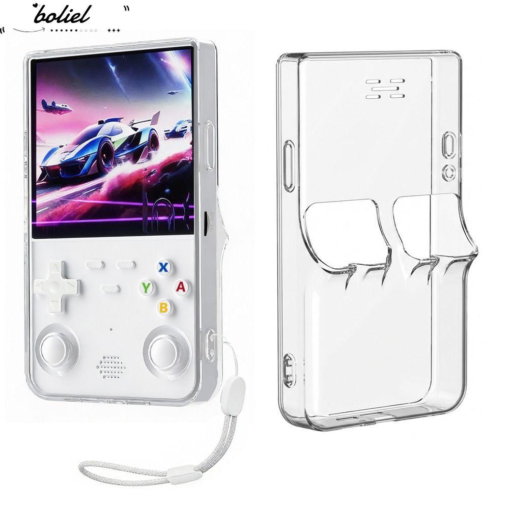 BOLIEL ป้องกัน, กันกระแทกพร้อมเชือกเส้นเล็กเกมคอนโซล, TPU Anti-Scratch โปร่งใสแขนสําหรับ R36S Ultra 