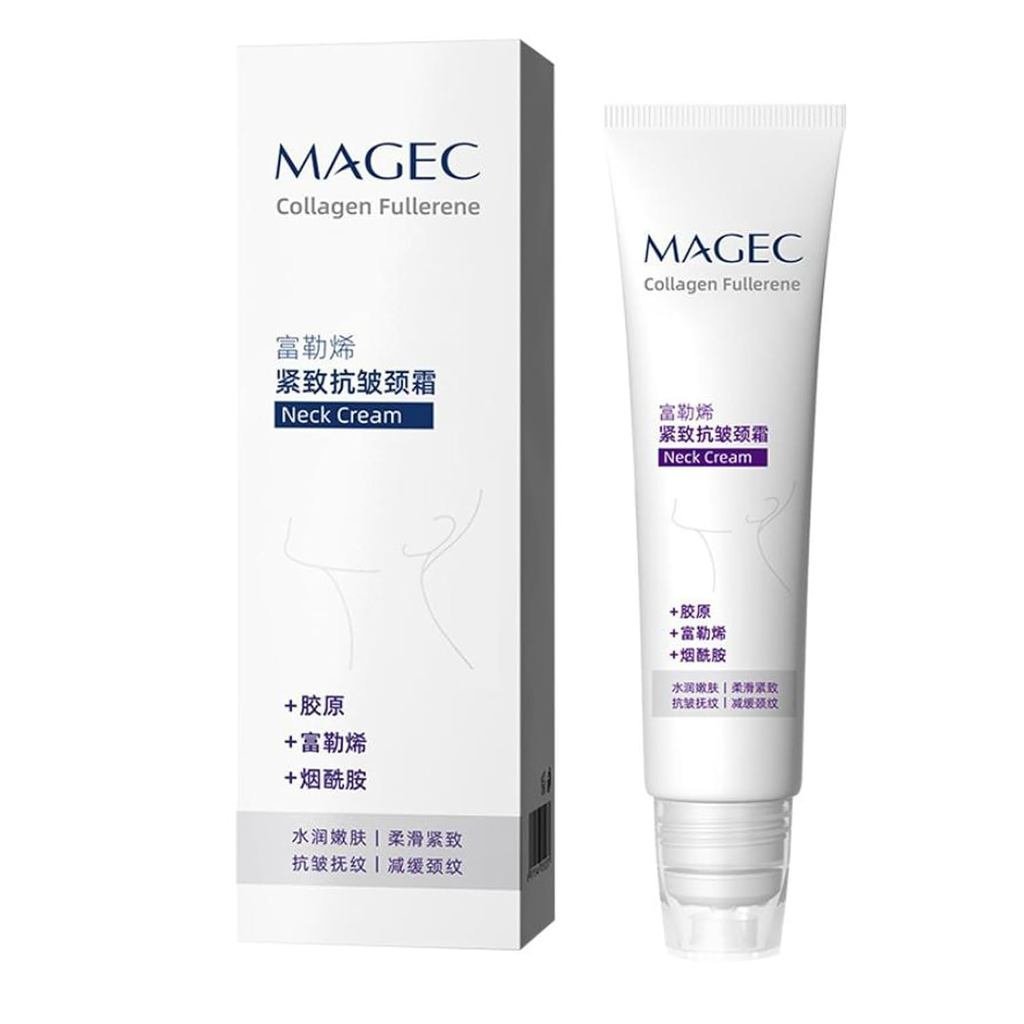 Magec Cream, Magic Collagen Fullerene Neck Cream - ดูแลคอด้วยคอลลาเจนเปปไทด์, ครีมกระชับและยกกระชับค