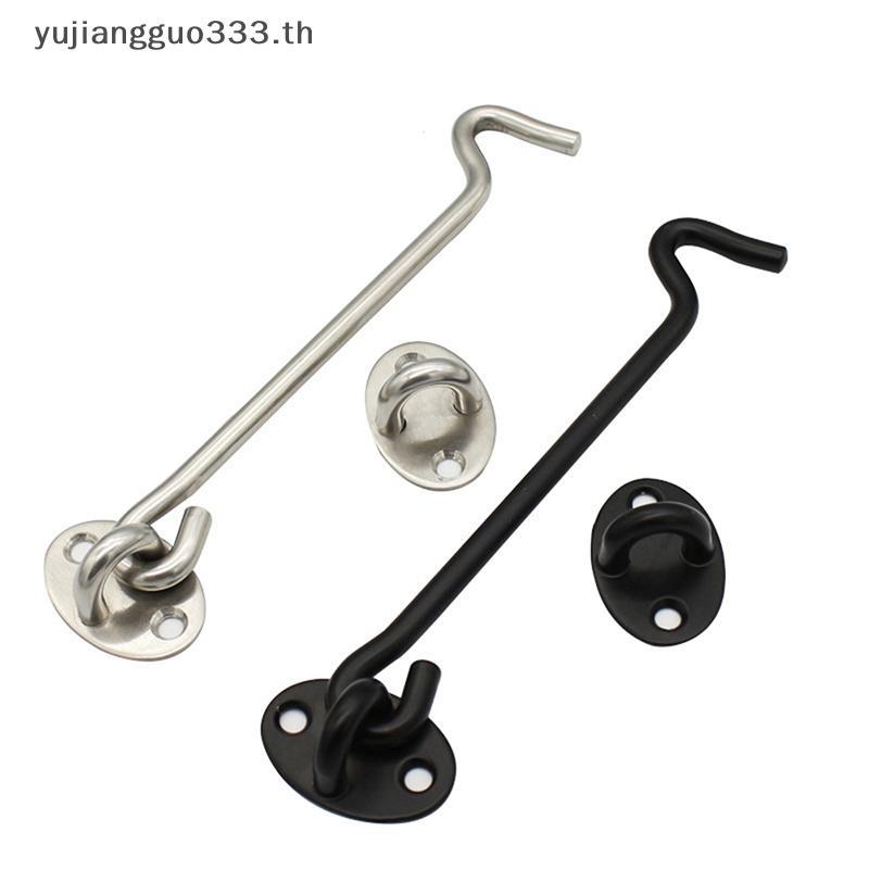# yujiang # 1Set Barn Door Latch Cabin Hook Eye Latch Easy Lo สําหรับ Barn Door Gate Window .