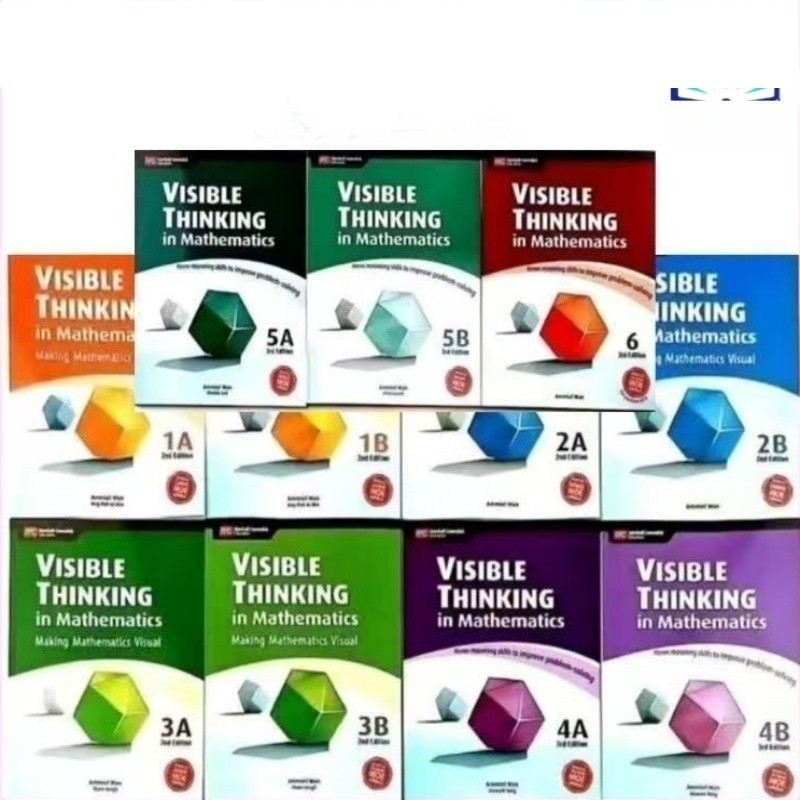 YJJJ Visible Thinking in คณิตศาสตร์ระดับ 1A/1B/2A/2B/3A/3B/4A/4B/5A/5B/6 หนังสือแบบฝึกหัดเด็กนักเรีย