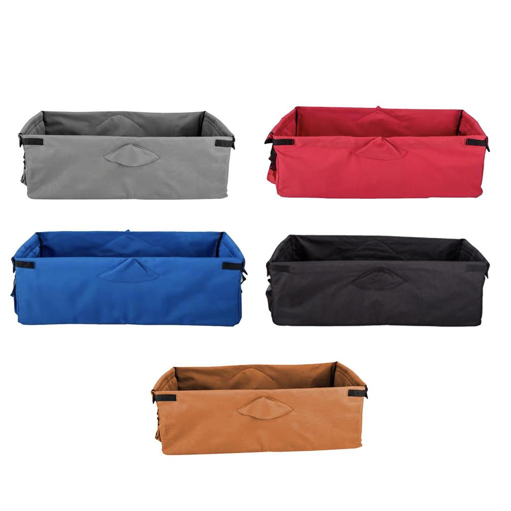 [zlrqnyc] Utility Folding Wagon Cart Liner Hand Push Pull Cart Basket Pocket Trolley Accessories