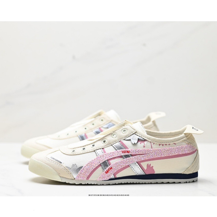 รองเท้าผ้าใบ Onitsuka Ladies สําหรับสวมใส่และออกกําลังกายทุกวัน เช่นจ๊อกกิ้ง
