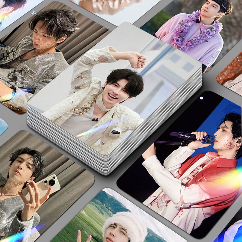 /Pu Yixing Laser Card 55 ชิ้น HD Non-Repetitive High-Value Collection Card โพลารอยด์ 10 ซม. Boxed Ne
