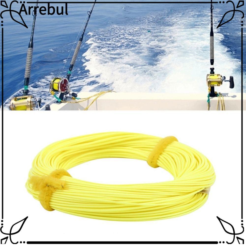 AREBUL Fly Fishing Line, 100FT Nylon Floating Fly Fishing Line, ทนทาน 4F,5F,6F,7F,8F พร้อมห่วงเชื่อม