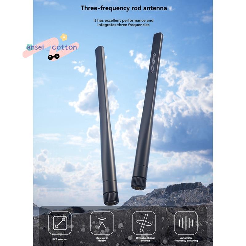 Tri-Band Stick Antenna 2.4G ความถี่การสลับอัตโนมัติสําหรับระยะไกล FPV RC Drone Quadcopter อะไหล่ 868