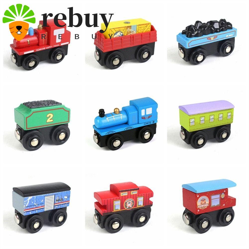ซื้อซ้ํา รถไฟแม่เหล็กไม้รวมรางรถไฟ ประกอบรางรถไฟหัวรถจักร ของขวัญวันเกิด