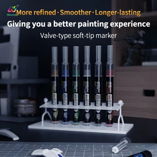 Sedi รุ่น Marker Soft Tip วาล์วด้านหน้าน้ําอะคริลิค Marker สําหรับ Miniature Mecha สําหรับ Gundam รูป DIY Art ภาพวาดหัตถกรรมสีและ Touch Up เครื่องมือ MA-10 ถึง MA-15
