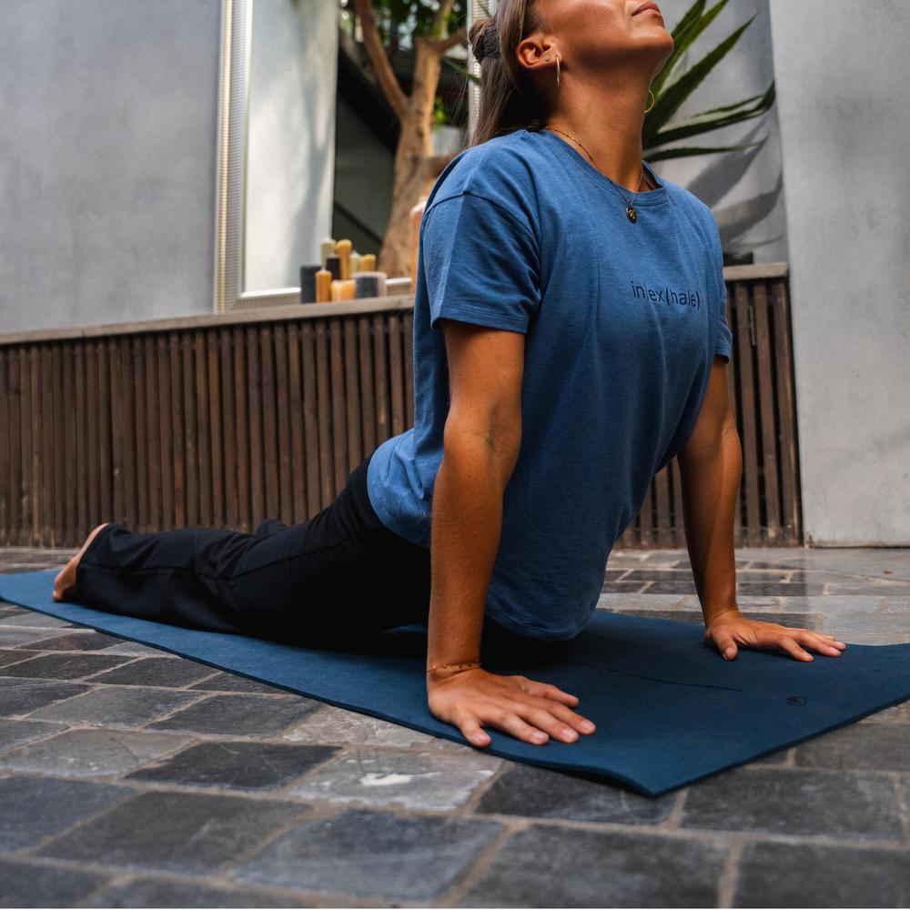 Decathlon 5 Mm Grippy And Comfortable Beginner Yoga Mat เสื่อโยคะสำหรับผู้เริ่มต้น หนา 5 มิลลิเมตร – Blue ราคา ถูกที่สุด ดีลบีเคเค แกลเลอรีภาพที่ 2