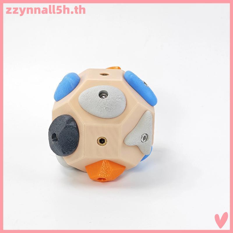 Zzynnall5h 1 ชิ้นของขวัญผู้ที่ชื่นชอบปีนเขานิ้วใหม่ลูกบอลปีนเขานิ้วความแข็งแรงการออกกําลังกายลูกบอลปีนเขา 18 จุด Ro จริง