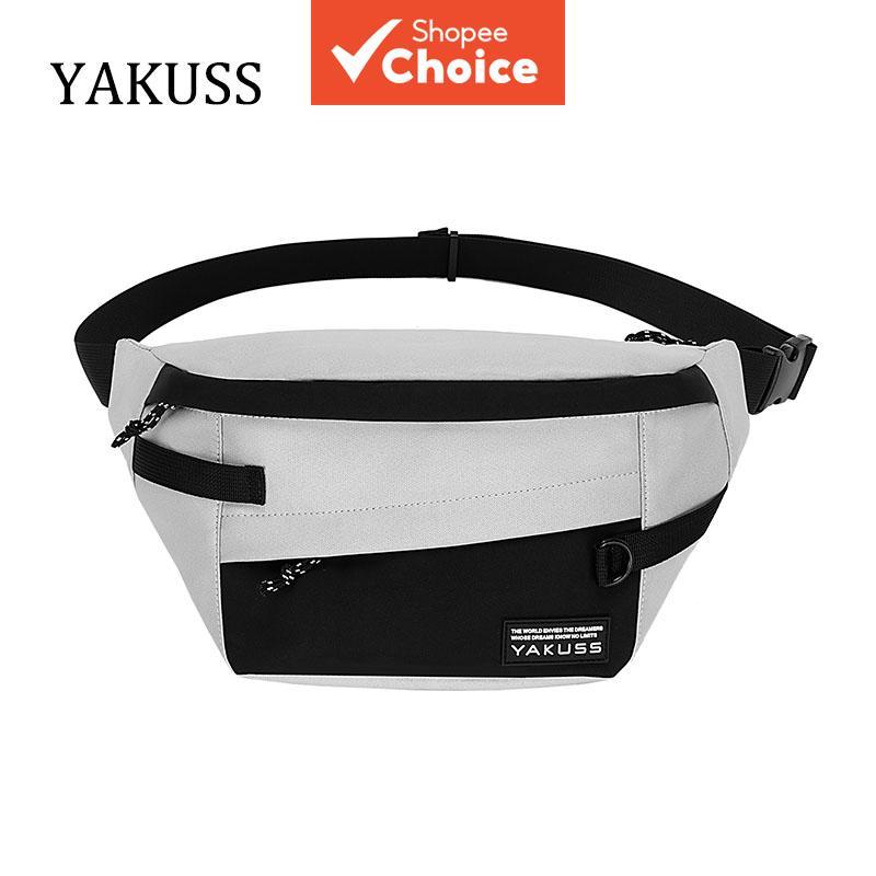 Yakuss กระเป๋าสะพายข้างและสะพายไหล่สําหรับผู้ชายผู้หญิงกระเป๋าคาดเอวกีฬาท่องเที่ยว Y57