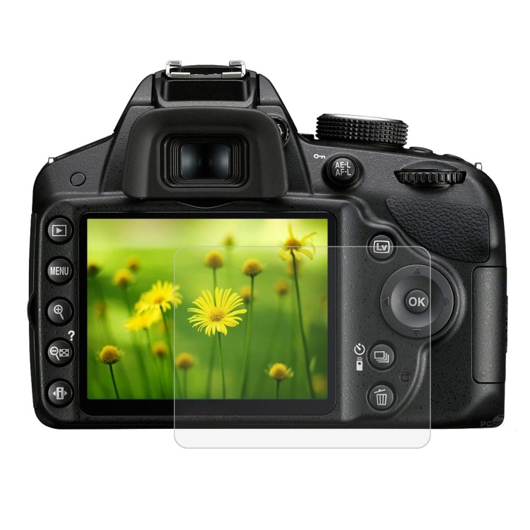 เตรียมจัดส่ง PULUZ 2.5D 9H ฟิล์มกระจกนิรภัยสําหรับ Nikon D3200, ใช้งานร่วมกับ D3500 / D3100 / D3300 
