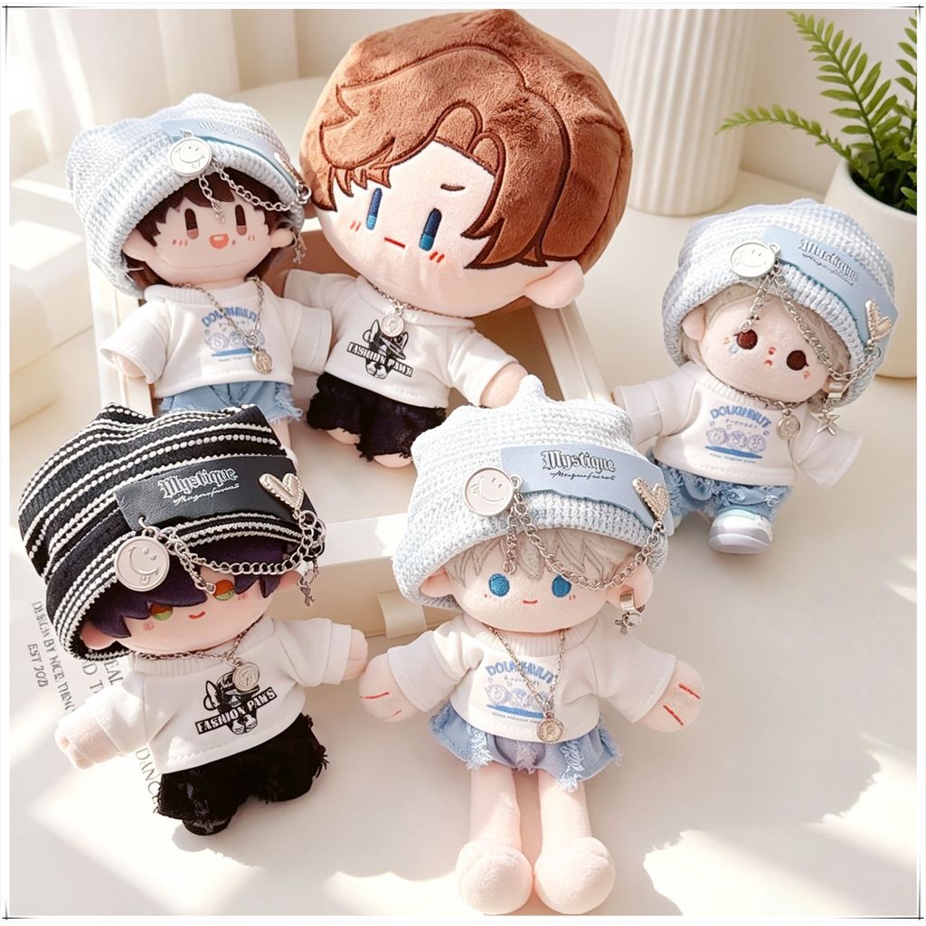เสื้อผ้าตุ๊กตาผ้าฝ้าย 10 ซม./15 ซม. ของเล่นตุ๊กตาชุดเปลี่ยนอินเทรนด์ [ไม่รวมตุ๊กตา]