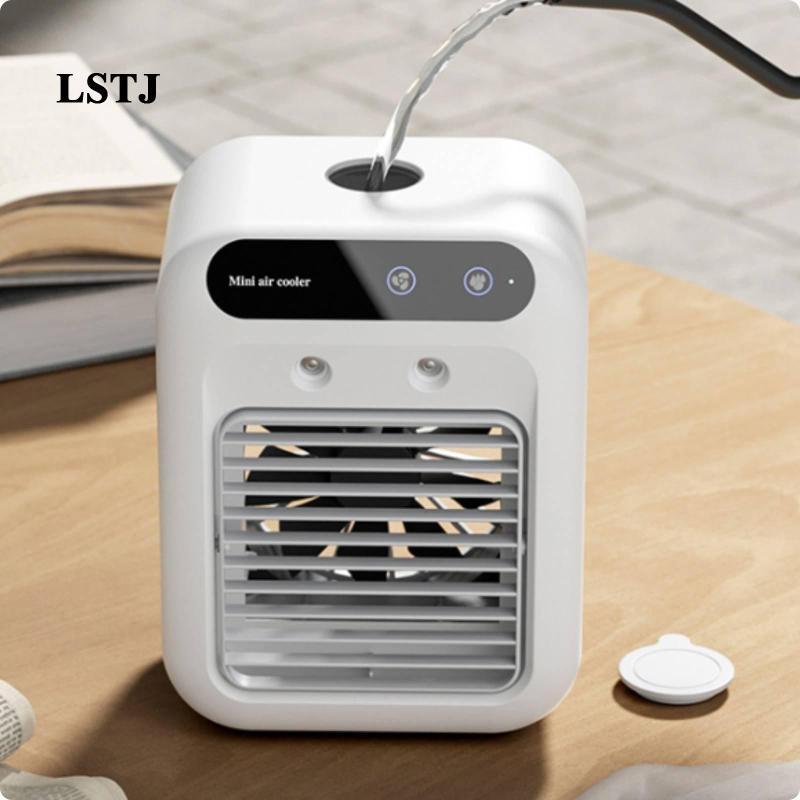[Lstjj] พัดลมระบายความร้อนแบบพกพา Tabletop Mist Humidifier Cat Air Chiller Mini Pet Appliance for Su