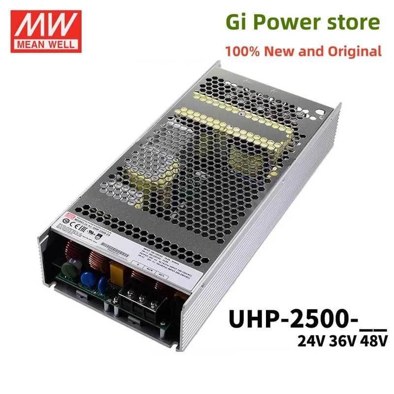 UHP-2500 2500W Mean Well Conduction Cooling พร้อม PFC Switching Supply UHP-2500-24 UHP-2500-36 UHP-2