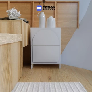 SB Design Square ตู้ข้างลิ้นชัก PLAY รุ่น NORDIS สีขาว (40x32x55 ซม.) แบรนด์ KONCEPT FURNITURE