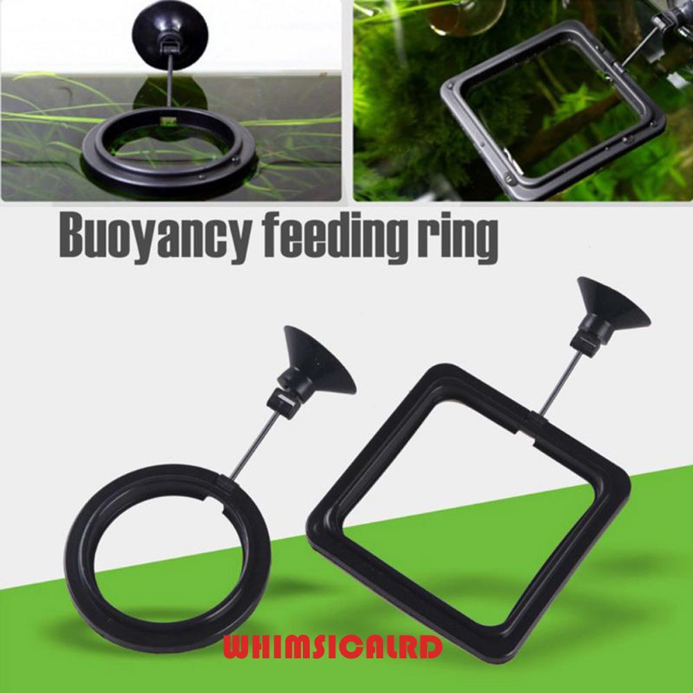 WHIMSIMSICALRD Feeding Ring Square Round Pet Supplies ถาดอาหาร Feeder Food Floating Station