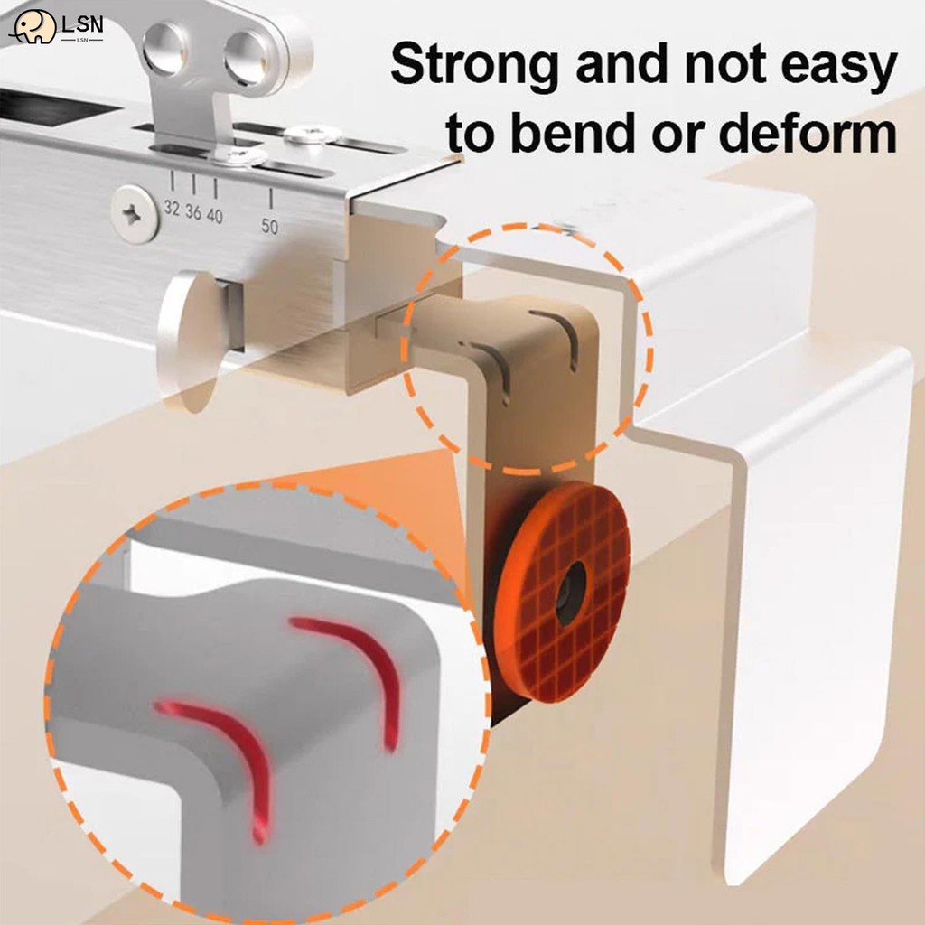ปรับลิ้นชัก Fixing Clamp โต๊ะในครัวเรือนโต๊ะ Mount Fixing Clamp เหมาะสําหรับเฟอร์นิเจอร์สํานักงาน
