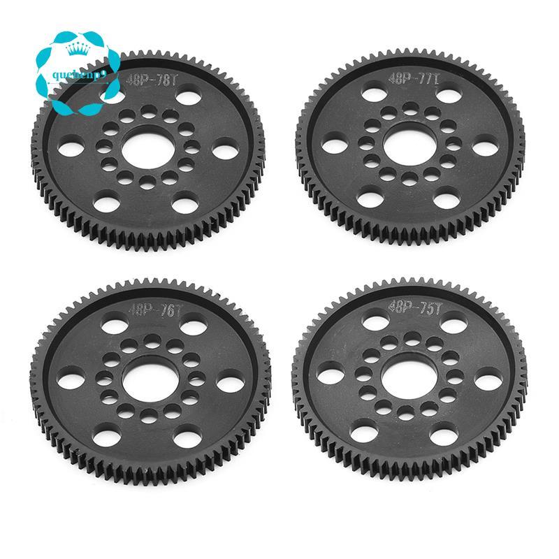[Fast Q9]4PCS 48P Spur Gear เกียร์หลัก 75T + 76T + 77T + 78T Universal สําหรับ 3Racing S XI XIS D4 D