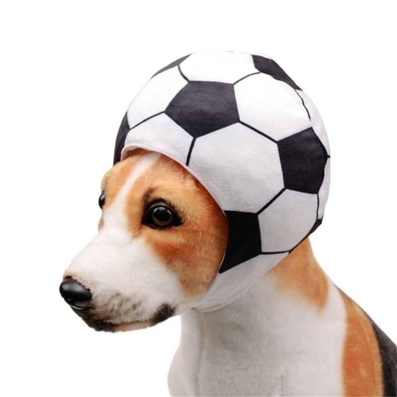 Cc การ์ตูนฟุตบอลสไตล์หมวกแมว Headwear สําหรับ Furry Friend Photo Props