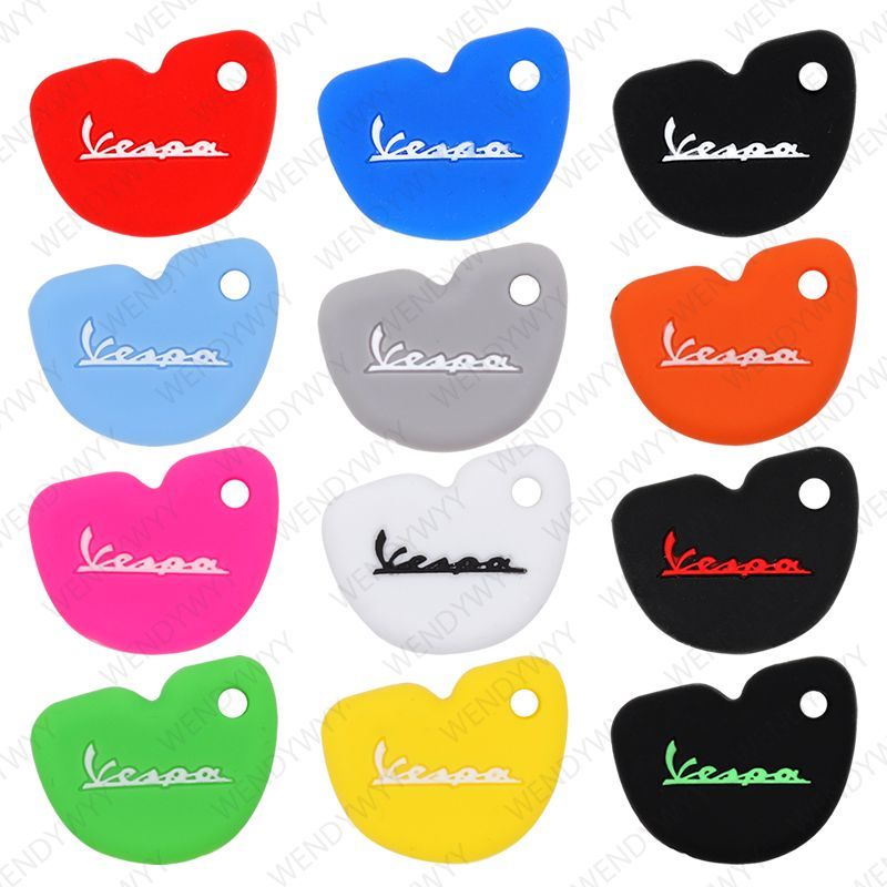ยางซิลิโคนหลากสีสําหรับ Vespa Piaggio GTS Super 300 ใหม่ Fly Gilera Nexus 500 Anti-Scratch Key Protector