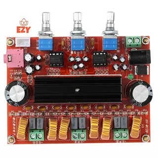 EZY TPA3116D2 ช่อง 2.1 ซับวูฟเฟอร์ดิจิตอลเครื่องขยายเสียงโมดูล XH-M139 12V - 24V 2*50W + 100W HiFi เครื่องขยายเสียงใหม่