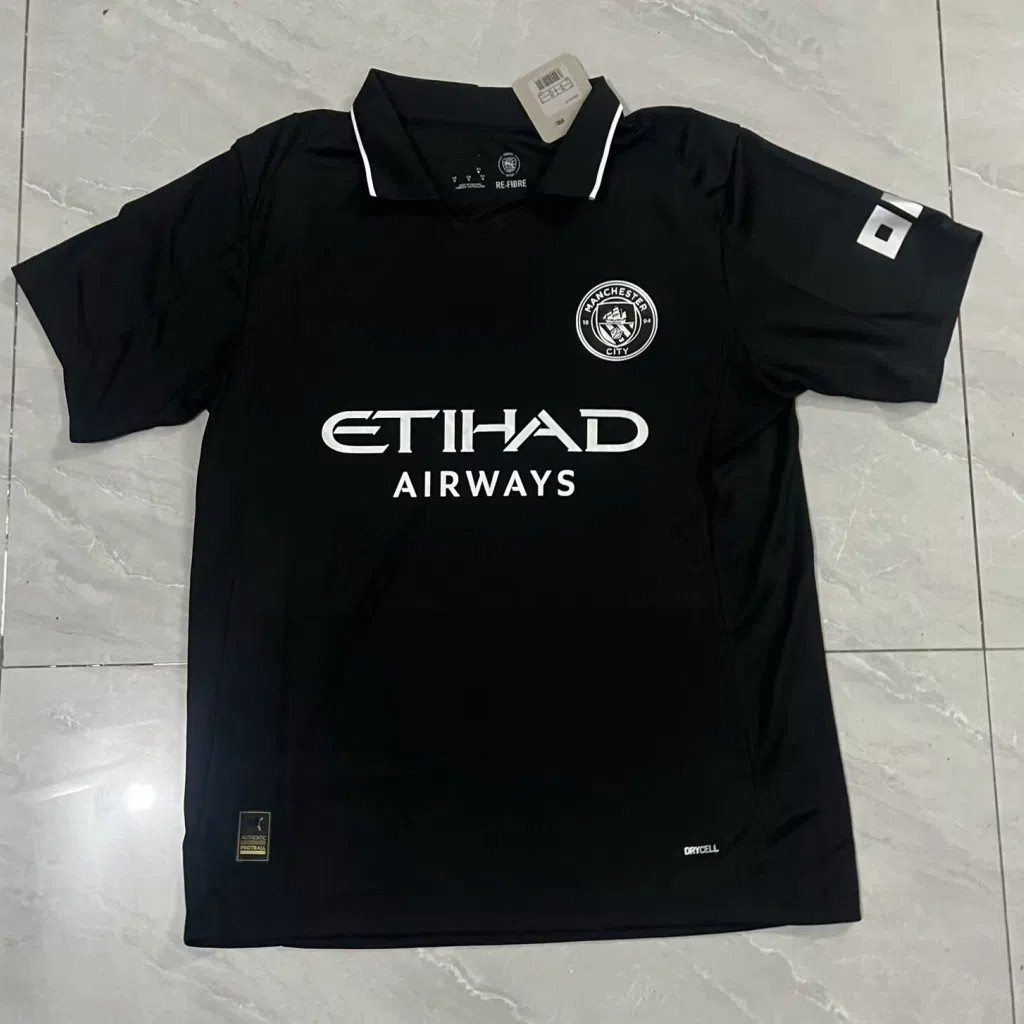 2025-26 Man City Second Away Jersey Fan Version เสื้อยืดฟุตบอล