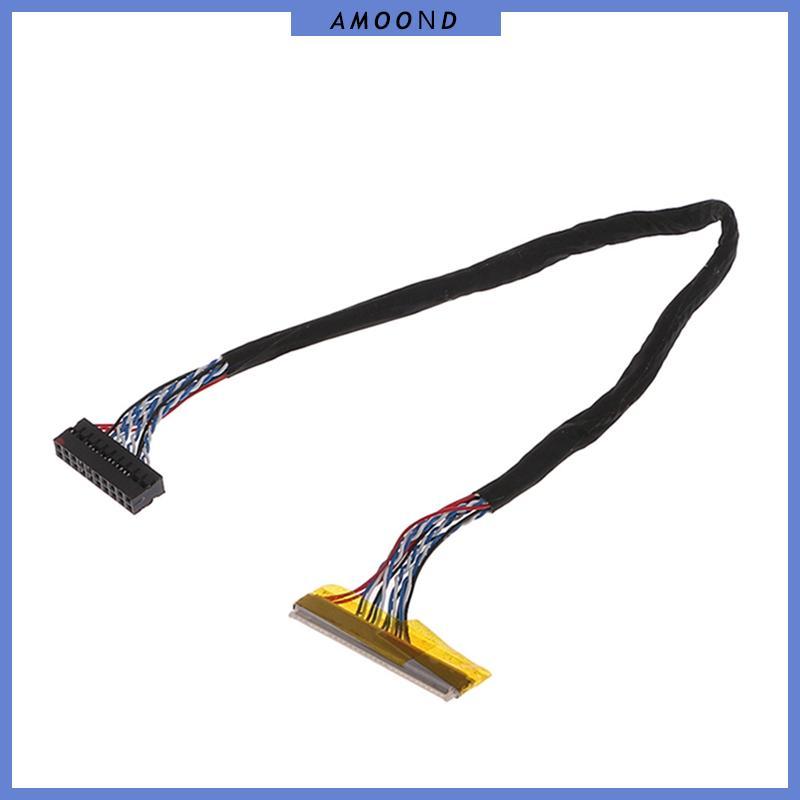 AMOOND Universal FIX 30 Pin 1ch 6bit LVDS สาย 26 ซม.สําหรับ 14 1-15 6 นิ้วแผง LCD