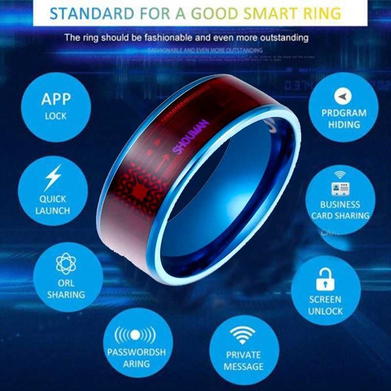 NFC Smart Ring, NTAG213 Wearable Tech Ring สําหรับ Android/iPhone