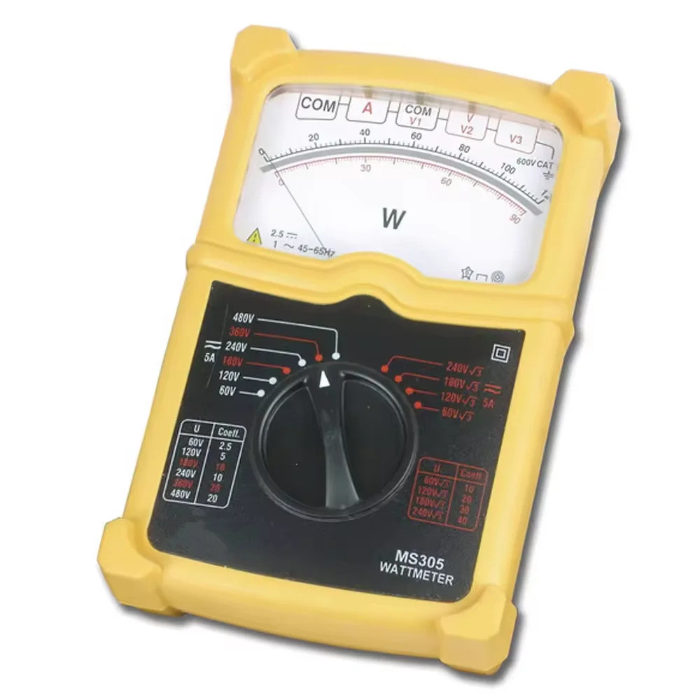 Hot Best Seller ขายดีที่สุด Xtester_MS305 - Analog Three Phase Watt Meter Amp Meter Voltage Meter