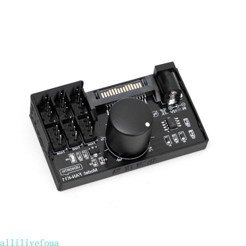 Allilivefoua PWM Fan Speed Controller Power 4Pin Fan Governor NAS Server Fan Speed