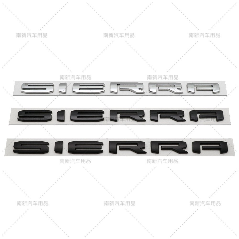 SIERRA สติกเกอร์รถเหมาะสําหรับ GMC ด้านหลังป้าย GMC ป้ายป้ายรถ HNOA