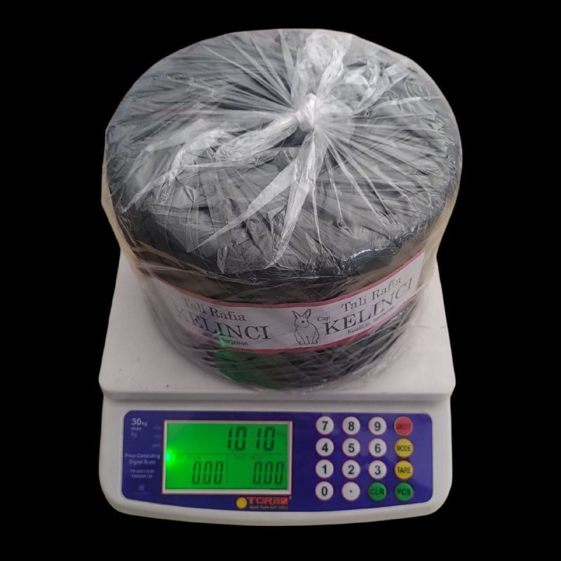 Raffia Rope 1Kg full - Black Raffia Full 1kg - เชือก Raffia สีดํา 1Kg Full