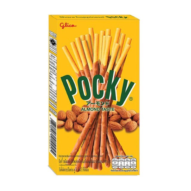 ป๊อกกี้ นัตตี้อัลมอนด์(Glico Pocky Almond 43.5g.)