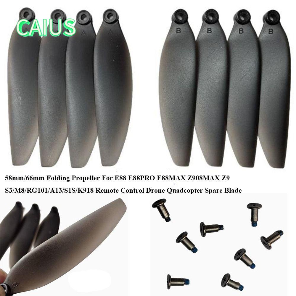 คาอุส‌ ใบพัดพับใบมีด,พลาสติกสีดํารีโมทคอนโทรล Drone Parts, Universal 58 มม./66 มม.Quadcopterอะไหล่สํ