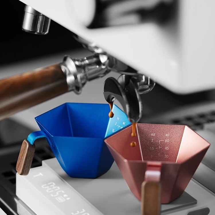 MHW-3BOMBER Bomber Prism ถ้วยตวงถ้วยกาแฟสกัด Double Scale Espresso ถ้วยตวงอลูมิเนียม