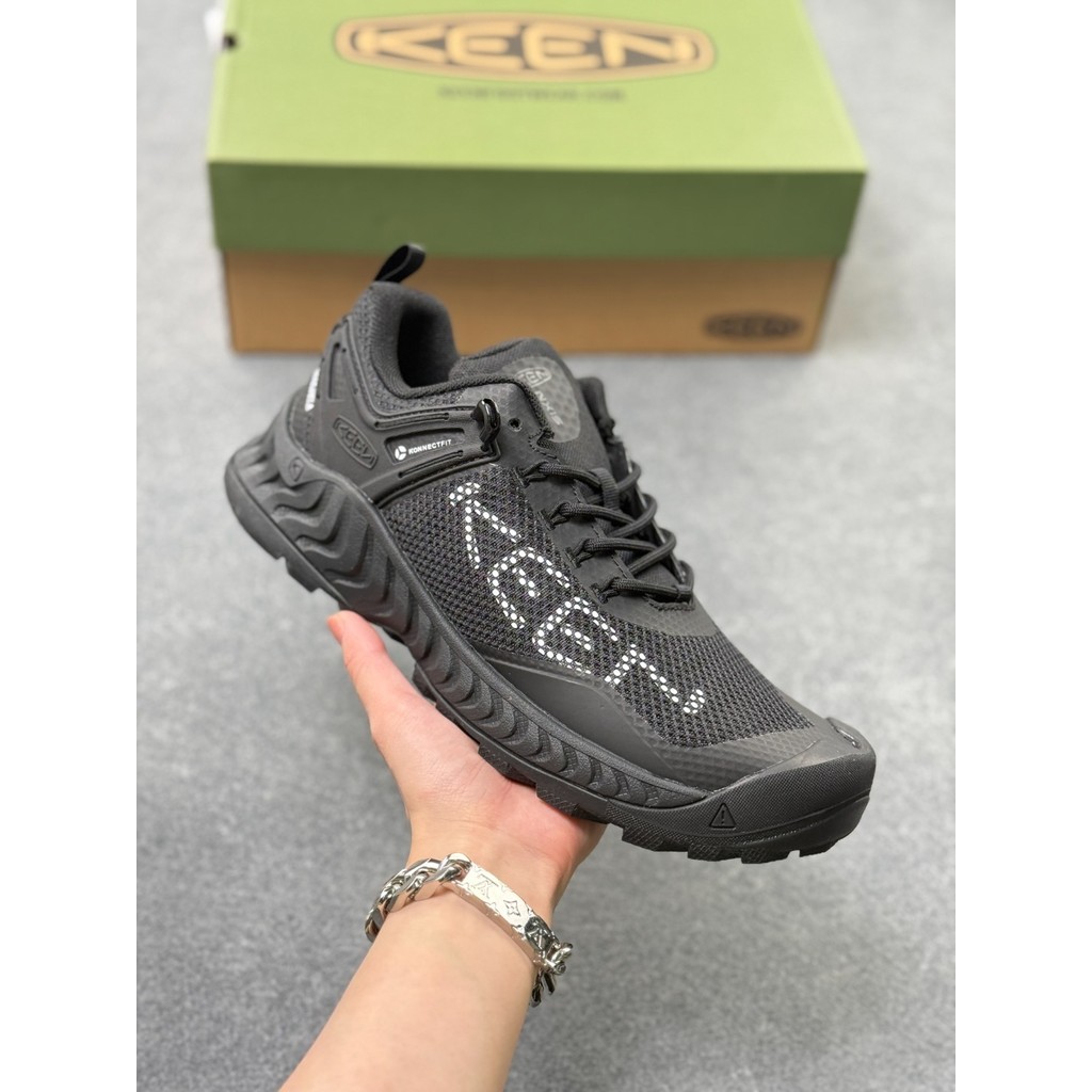 KEEN NXIS EVO WP รองเท้ากันน้ํา Breathable สำหรับการเดินป่า ออกแบบมาเพื่อความสบายและไม่ลื่น มีน้ำหนั
