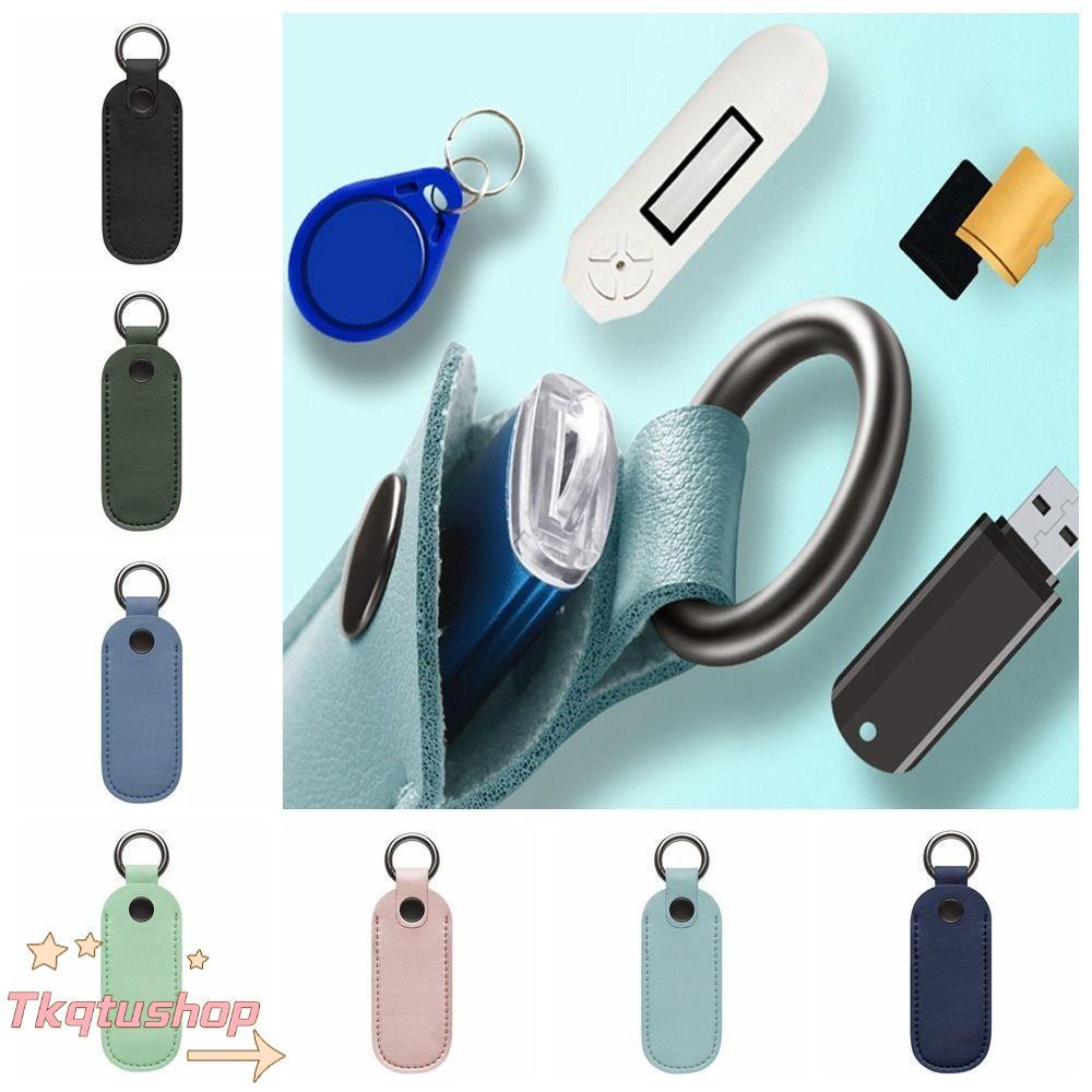 IMIHAN1 กระเป๋าเก็บของฝาครอบป้องกันหนัง Pendrive USB แฟลชไดรฟ์