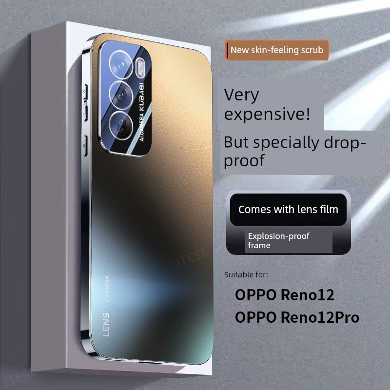 เคสออปโป้ a18 เคสออปโป้a18 เหมาะสําหรับ OPPOReno12 เคสโทรศัพท์ใหม่ reno12pro เลนส์รวมทุกอย่าง Shock-