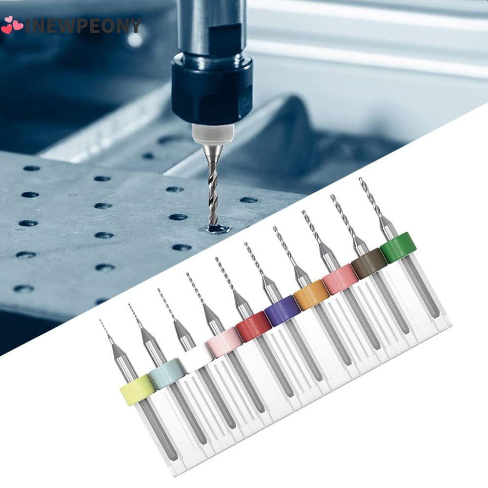 INEWPEONY ดอกสว่าน PCB เหล็กทังสเตน PCB Twist เจาะไม้ CNC เจาะคาร์ไบด์ CNC Milling Cutter