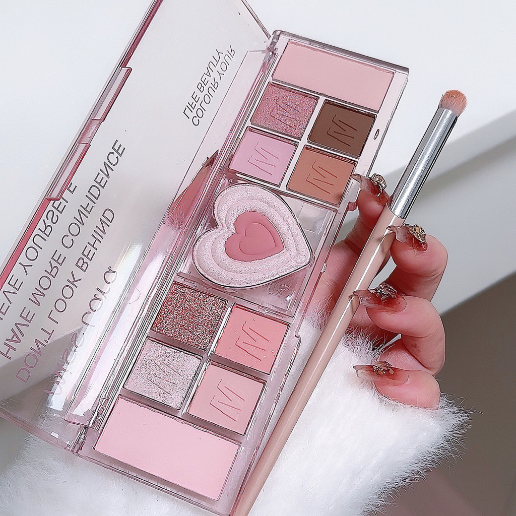 พาเลตต์อายแชโดว์เกาหลี 12 สี แมทชิมเมอร์ โทนสีเอิร์ธโทน แต่งตาประจำวัน