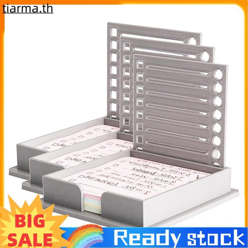 TIARMA 3PCS Sticky Note เทมเพลตลายฉลุพร้อมSticky Note Sticky Note Holder withStencil Sticky Note Lin