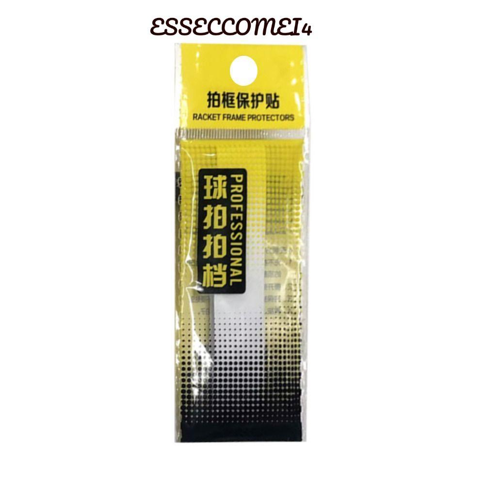 ESSECCOMEI4 เทปขอบแร็กเก็ตโปร่งใส กาวตนเอง ทนทาน สำหรับปิงปอง แบดมินตัน และเทนนิส