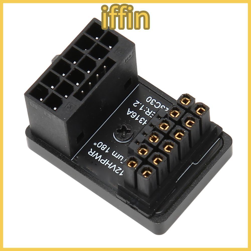 IFFIN GPU PCIe Connector, 180 องศามุม PH316 TypeA GPU Power Adapter, ทนทาน Plug and Play 12 + 4 Pin 