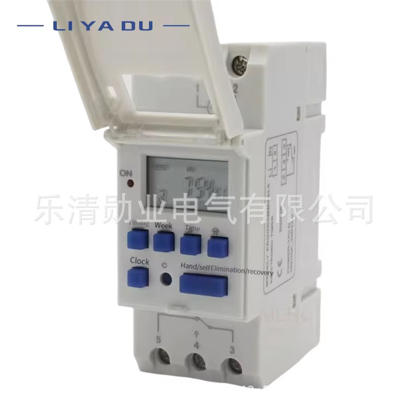 THC15A 220V 12V 16A โปรแกรม Microcomputer Time Control Switch Timer Digital Display Time Switch