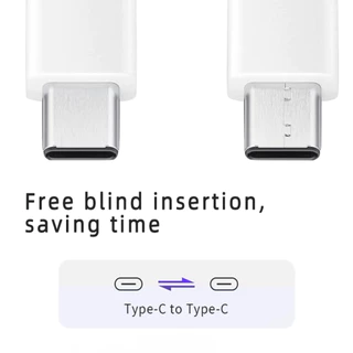 สายชาร์จ Fast Charging ประเภท Type-C ถึง Type-C สำหรับ Samsung Galaxy Note20 10 S24 23 22 21 20 10 9 Plus